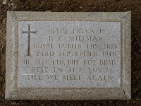 Struma Military Cemetery - Millman, F C